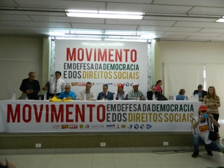 Movimentos e entidades promovem ato em defesa da democracia e dos direitos sociais